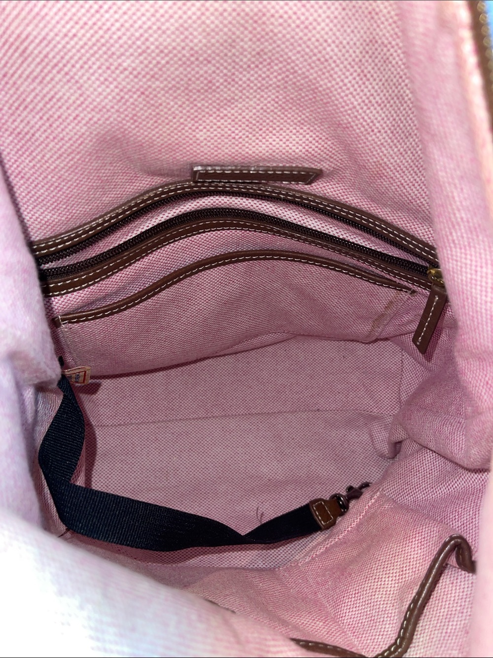 Dooney & Bourke Pebbled Leather Hobo Shoulder Bag Cognac Brown Large Purse - Picture 15 of 17